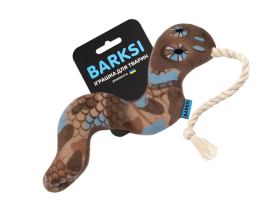 Barksi Іграшка для собак м'яка Змія з пискавкою