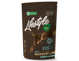 Nature's Protection Сухий корм для котів Lifestyle Біла риба 400 г