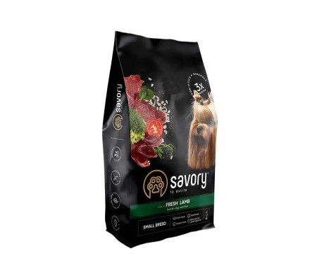 Savory Small Breed Сухой корм для собак Ягнёнок 8 кг