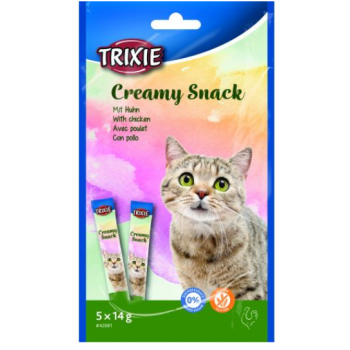 Trixie Ласощі для котів Creamy Snacks Курка 5х14 г