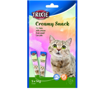 Trixie Лакомства для котов Creamy Snacks Курица 5х14 г