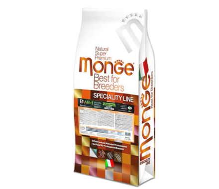 Monge Сухой корм для собак Bwild Grain Free Лосось 15 кг