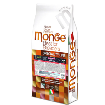 Monge Сухой корм для щенков Bwild Low Grain Puppy&Junior Оленина 15 кг