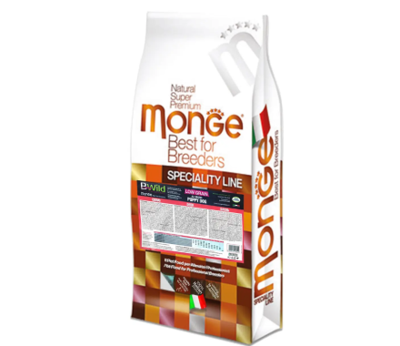 Monge Сухой корм для щенков Bwild Low Grain Puppy&Junior Оленина 15 кг