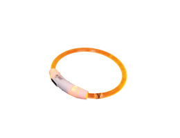 Nobby Ошейник для собак USB Visible 0,7x35 см оранжевый