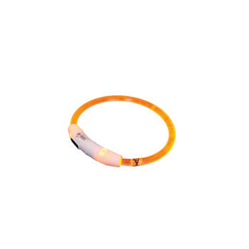 Nobby Ошейник для собак USB Visible 0,7x35 см оранжевый