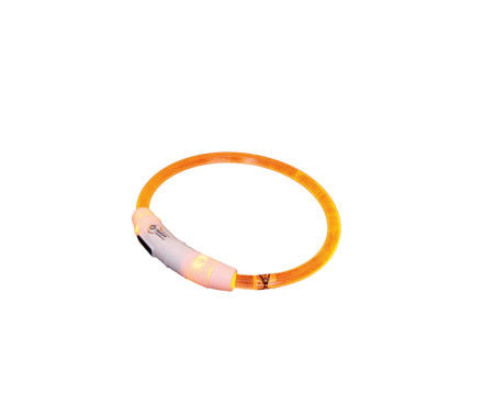 Nobby Ошейник для собак USB Visible 0,7x35 см оранжевый