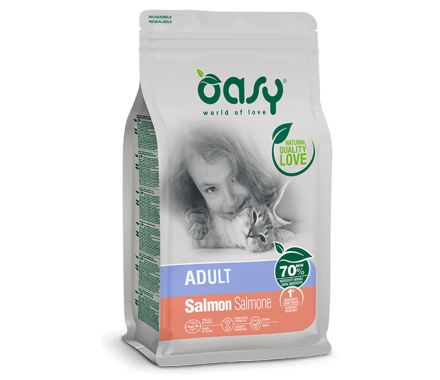 Oasy Сухий корм для котів Lifestage Лосось 1,5 кг
