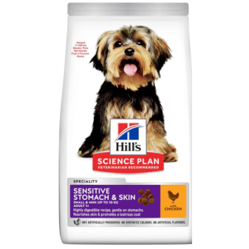 Hill’s SP Сухой корм для собак Sensitive Stomach&Skin Adult Small&Mini Курица 3 кг