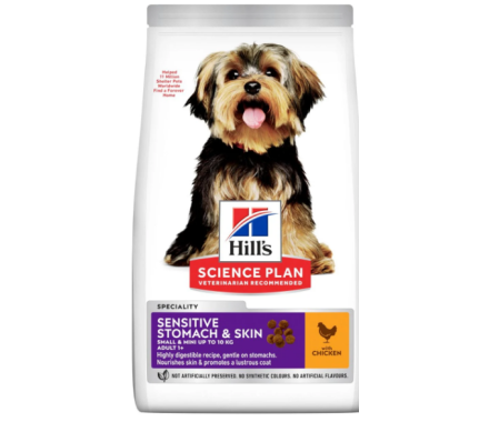 Hill’s SP Сухой корм для собак Sensitive Stomach&Skin Adult Small&Mini Курица 3 кг