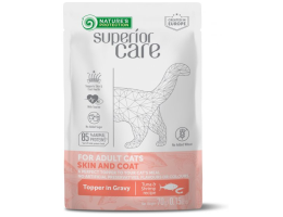 Natures Protection Влажный корм для котов Skin and Coat Тунец и Креветка 70 г