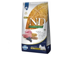 Farmina N&D Low Grain Adult Mini Сухой корм для собак Ягненок и черника 7 кг