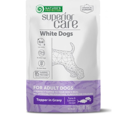 Nature\'s Protection Влажный корм для собак White Dogs Тунец и лосось 70 г