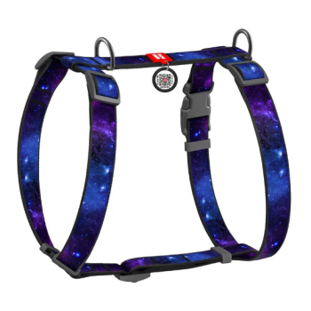 Waudog Nylon Шлейка для собак анатомическая QR паспорт Ш 25 мм А 50-90 см В 60-100 см NASA21