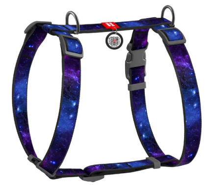 Waudog Nylon Шлея для собак анатомічна QR паспорт Ш 25 мм А 50-90 см В 60-100 см NASA21