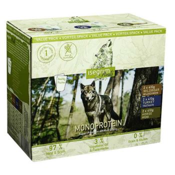 Isegrim Влажный корм для собак Multipack Monoprotein 6×410 г