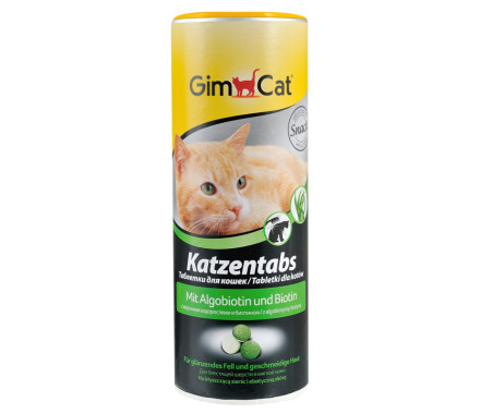 GimCat Витаминизированные лакомства для котов Kalzentabs Алгобиотин и Биотин 425 г