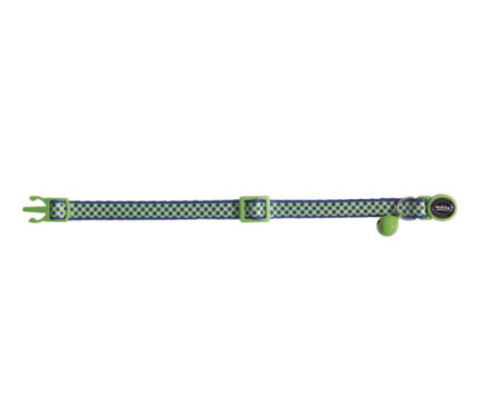 Nobby Ошейник для кошек Design Green нейлоновый салатовый