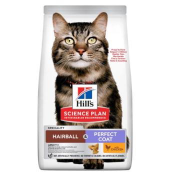 Hill’s SP Сухий корм для котів Hairball&Perfect Coat Курка 1,5 кг