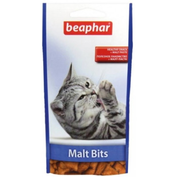 Beaphar Malt Bits Лакомства для котов Подушечки для выведения шерсти 35 г