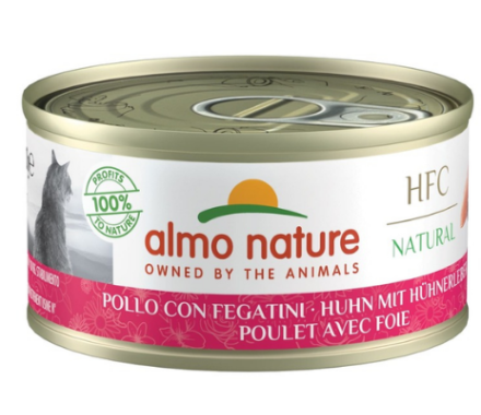 Almo Nature HFC Natural Консерва для котів Курка та печінка 70 г