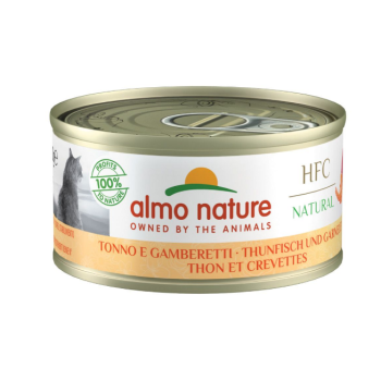Almo Nature HFC Natural Консерва для котів Тунець та креветки 70 г
