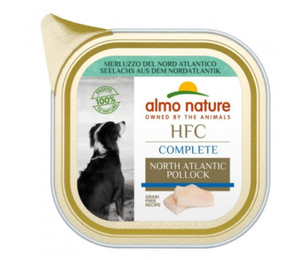 Almo Nature HFC Complete Консерва для собак Североатлантический минтай 85 г
