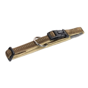 Nobby Ошейник для собак Soft Grip S-M 2×30‑45 см коричневый
