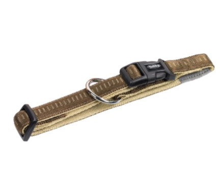 Nobby Ошейник для собак Soft Grip S-M 2×30‑45 см коричневый
