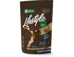 Nature\'s Protection Сухой корм для котов Lifestyle Sterilised Рыба 400 г