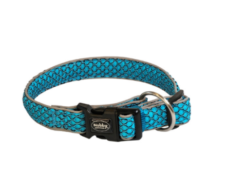 Nobby Ошейник для собак Mesh Air M-L 3,2х40-55 см голубой