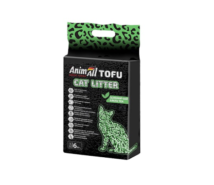 AnimAll Наповнювач Tofu з ароматом зеленого чаю 2,6 кг 6 л