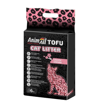 AnimAll Наполнитель Tofu сакура 2,6 кг 6 л