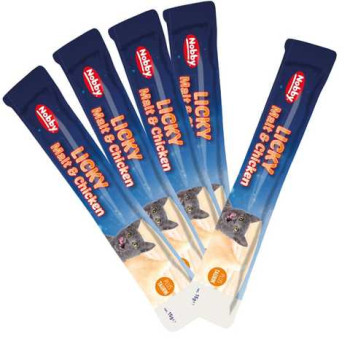 Nobby Лакомства для котов StarSnack Licky Malt Chicken 5х15 г