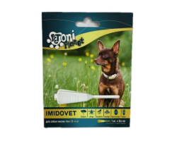 Petoni Planet Imidovet Краплі для собак до 4 кг від бліх і кліщів  0,4 мл Ціна за 1 піпетку