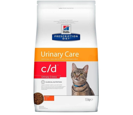 Hill’s PD Сухий корм для котів Feline C/D Urinary Care Stress Курка 1,5 кг
