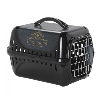 Moderna Переноска для котов Trendy Runner Luxurious металл 49,4х32,2х30,4 см черный