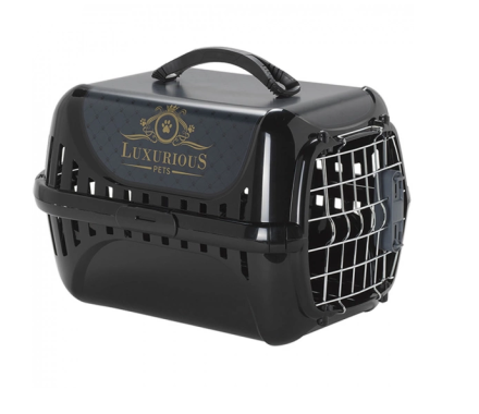 Moderna Переноска для котов Trendy Runner Luxurious металл 49,4х32,2х30,4 см черный
