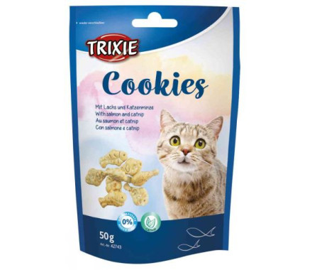 Trixie Ласощі для котів Cookies печиво Лосось та котяча м'ята 50 г