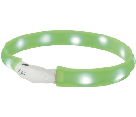 Nobby Ошейник для собак USB Visible 2,5х55 см зеленый