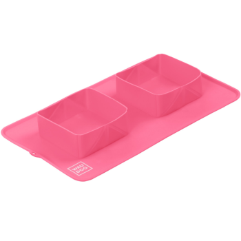 Waudog Silicone Миска складная 38,5х23х5 см розовая