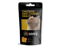 Savory Лакомства для котов Курица и сыр 60 г