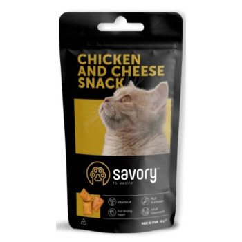 Savory Лакомства для котов Курица и сыр 60 г