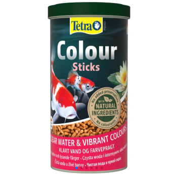 Tetra Pond Colour Sticks Корм для всех прудовых рыб для окраски Палочки 1 л