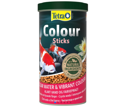 Tetra Pond Colour Sticks Корм для всех прудовых рыб для окраски Палочки 1 л