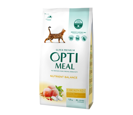 Optimeal Сухой корм для кошек Курица 1,5 кг
