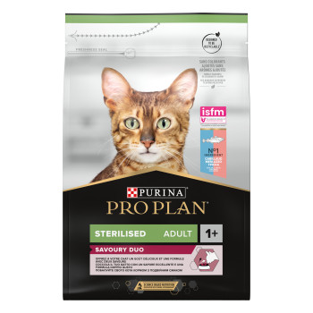 Pro Plan Sterilized Сухой корм для котов Треска и форель 3 кг