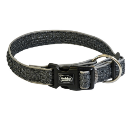 Nobby Ошейник для собак Mesh Air S-M 2,5х30-45 см серый