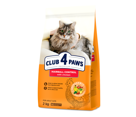 C4P Premium Сухой корм для котов Выведение шерсти 2 кг