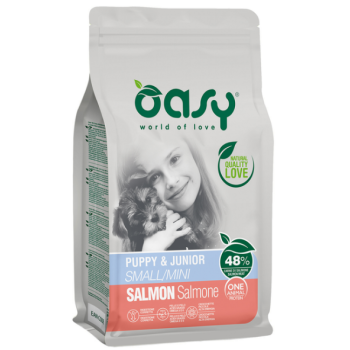 Oasy Сухий корм для цуценят Oap Small/Mini Breed Лосось 800 г